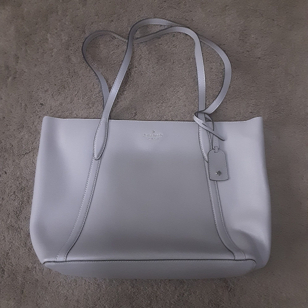 Kate Spade Muave Leather Zip Tote